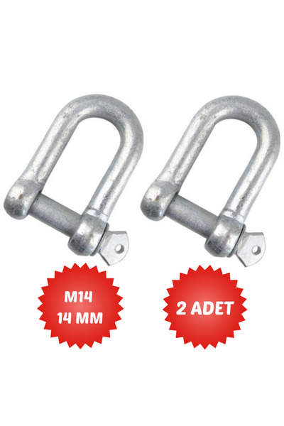 EgeÇelikHalat M14-14 mm 2 Adet Salıncak Askısı Ek Bağlantı Parça Aparat Kilit...