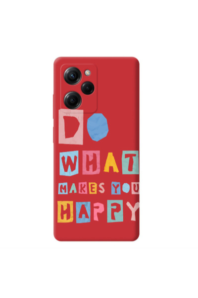 Other Xiaomi Poco X5 Pro Do What Makes Red Colored Silicone TPU Θήκη