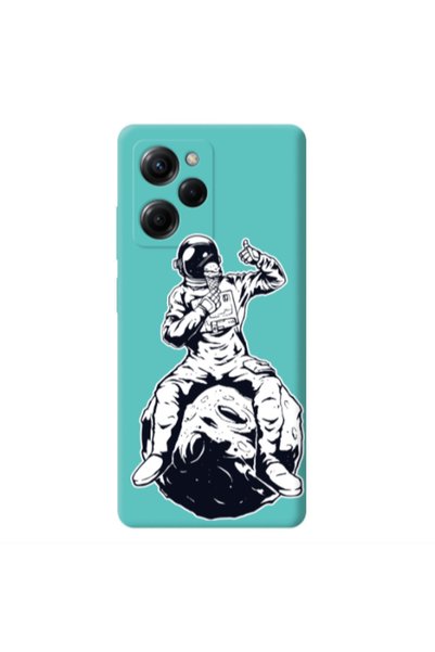 Other Xiaomi Poco X5 Pro ice cream in space Turquoise Colored Silicone TPU Θήκη