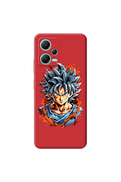 Other Xiaomi Redmi Note 12 Pro 5G Anime Goku Red Colored Silicone TPU Θήκη