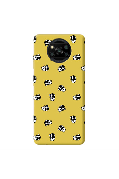 Other Xiaomi Poco X3 /X3 Pro Small Pandas Yellow Colored Silicone TPU Θήκη