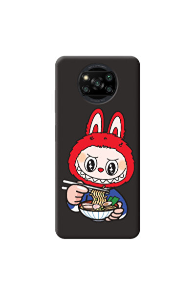 Other Xiaomi Poco X3 /X3 Pro Labubu 1 Black Colored Silicone TPU Θήκη