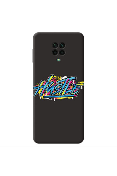 Other Xiaomi Redmi Note 9 Pro Hustle Black Colored Silicone TPU Θήκη
