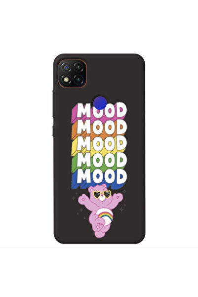 Other Xiaomi Redmi 9c Mood Black Colored Silicone TPU Θήκη