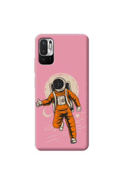 Other Xiaomi Redmi Note 10 Pro 5G Hitchhike Pink Colored Silicone TPU Θήκη