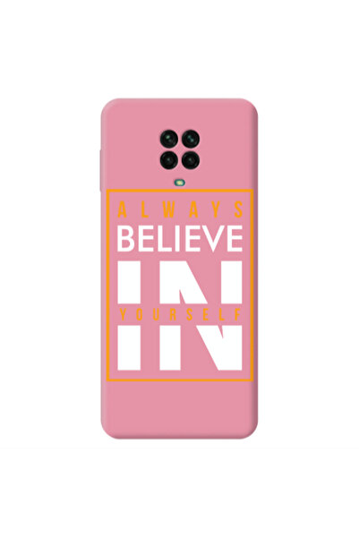 Other Xiaomi Redmi Note 9 Pro Always Belive Pink Colored Silicone TPU Θήκη