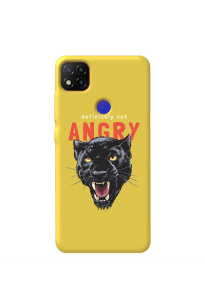 Other Xiaomi Redmi 9c Pointed teeth Yellow Colored Silicone TPU Θήκη