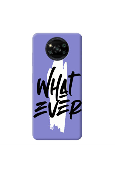 Other Xiaomi Poco X3 /X3 Pro What Ever Purple Colored Silicone TPU Θήκη