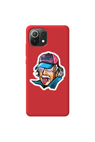 Other Xiaomi Mi 11 Lite Einstein Red Colored Silicone TPU Θήκη