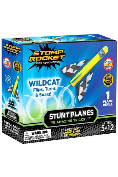 Stomp Rocket Παιχνίδι Ρίψης Στόχων Εξωτερικού Χώρου με Αεροπλάνο Wildcat
