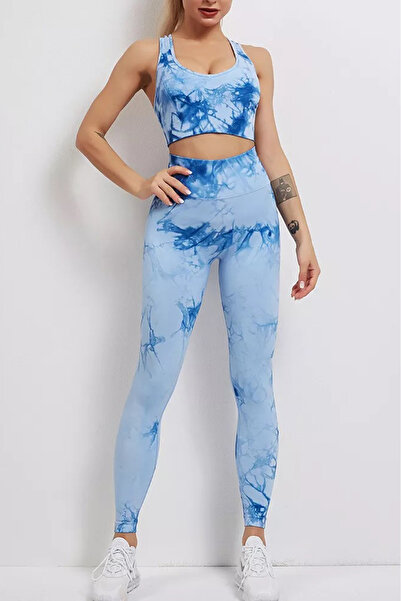 Fizion Compleu fitness modelator din doua piese, top si pantaloni cu talie in...