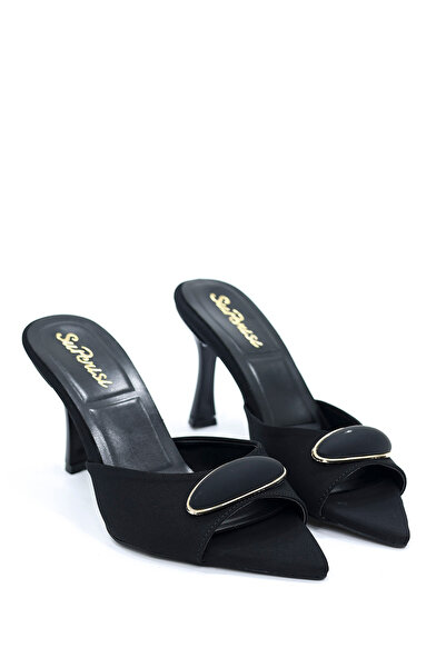 kajal ayakkabı Sup 3791 Pointed Toe Stiletto Shoes with Buckle Detail