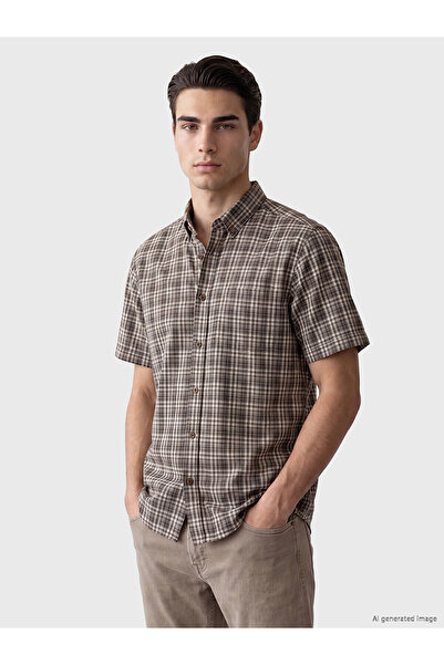 LC Waikiki Vizyon New Season Regular Fit Plaid Poplin Men's Shirt