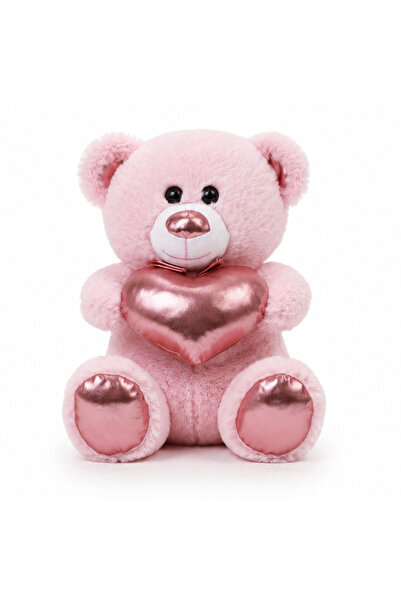 Pufu Toys 35 cm Parlak Kalpli Ayıcık Peluş Oyuncak