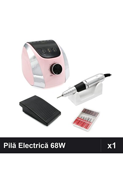 NAİLS Pilă Electrică Profesională M13 Manichiură Pedichiură 68W 35000 RPM Roz