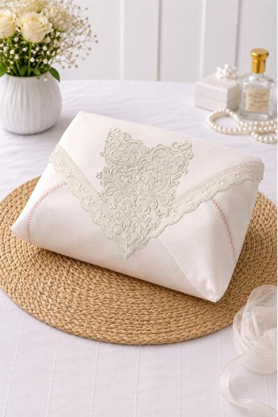 Çeyiz Diyarı Müjde Satin Luxury Engagement Bundle 90X90 cm Cream