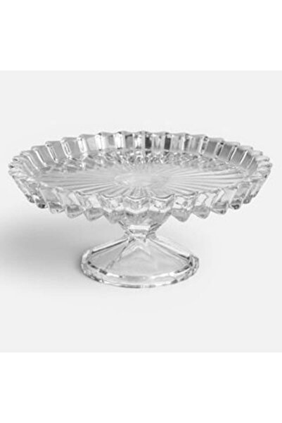 SHOPIENS Platou de tort din sticlă cu picior Ø28.4 cm