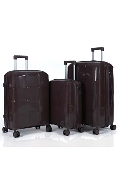 Generic Anti-Breakage Travel Luggage Set 3 Pieces Strong Pp Material Unique G...