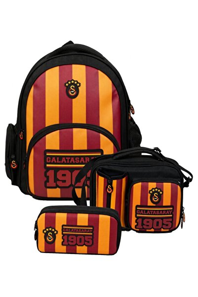 Galatasaray Boys' Triple Primary School School Bag Set - Printed (Yellow - Re...