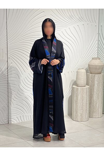 elegant veil عباية ترند ليان شيفون أسود قصة ربع بشت ملونة | متجر الحجاب الأني...