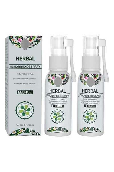 TERRION EELHOE 2pcs Herbal Hemorrhoids Spray - Soothing Relief with Natural I...