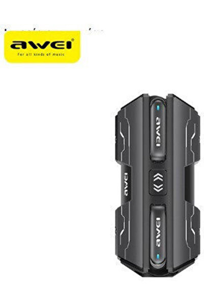 AWEI T59 Ενδοωτικά ακουστικά Bluetooth handsfree με θήκη φόρτισης, Μαύρα