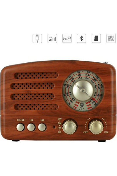 OEM CMiK MK-615BT Ρετρό Επιτραπέζιο Ραδιόφωνο Επαναφορτιζόμενο με Bluetooth κ...