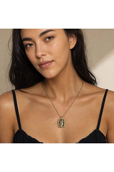 The Gümmüsh Athena Medallion Necklace Gold Color Meaningful Gift Stylish Acce...