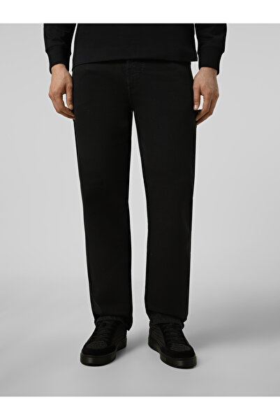 Emporio Armani Men's Regular Fit Regular Waist Straight Leg Cotton Denim Blac...