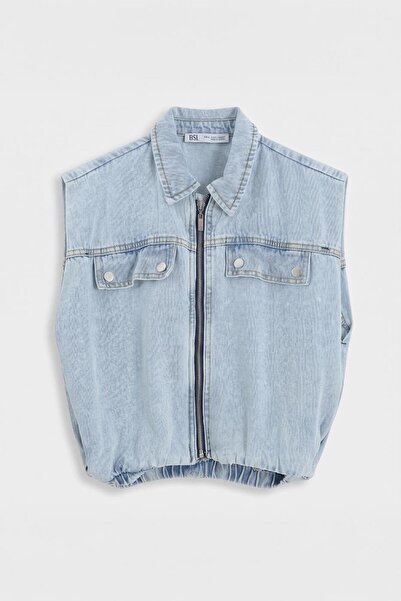 BSL Denim Cepli Balon Yelek