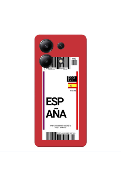 Other Xiaomi Redmi Note 13 4G Espana Arrival Red Colored Silicone TPU Θήκη