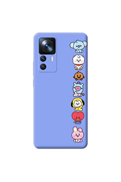 Other Xiaomi Mi 12T Lovely animals Light Purple Colored Silicone TPU Θήκη