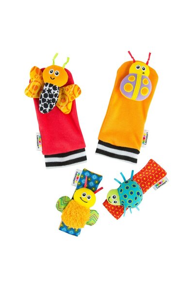 Lamaze مجموعة جاردن بج فوت فايندر وريتشر راتل
