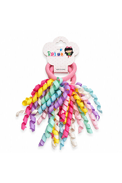 Marka 2-Piece Curly Bow Decorated Rubber Buckle