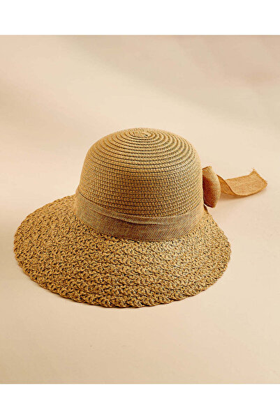 REDTAG Women Beige Embellished Hat