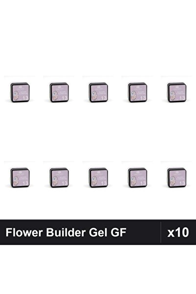 global fashion Set 10 Flower Builder Gel 8ml Nr.13 Constructie Unghii UV