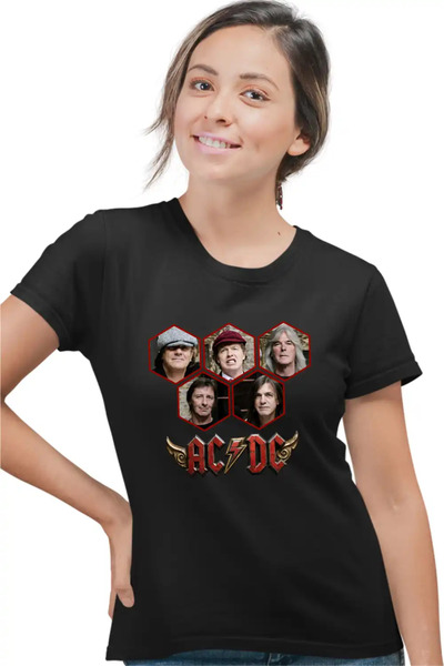 OEM Γυναικείο T-Shirt ACDC Ροκ Στυλ Εμπορεύματα ACDC
