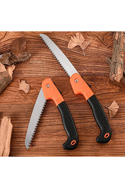 OEM Katlanır El Testeresi 180mm Karbon Çelik Budama Testeresi Kamp Bahçe Kesme