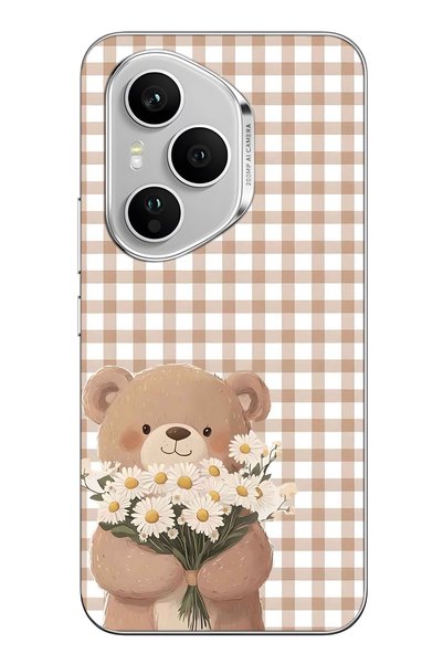 FLAMENKO Honor 400 Pro Compatible Transparent Phone Case with Flower Bouquet ...