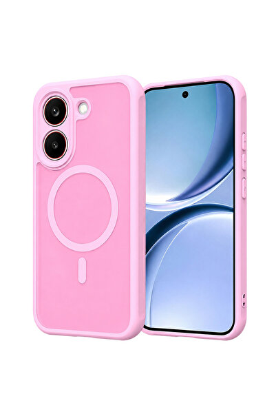 Techsuit Θήκη για Xiaomi Poco X8 Pro, HaloFrost II MagSafe, αντικραδασμική, ροζ