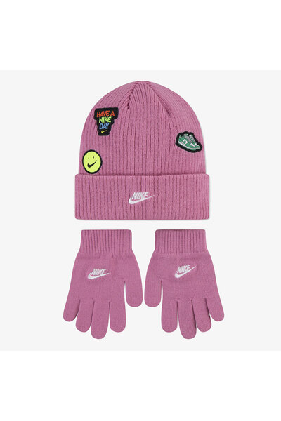 Nike NAN PATCH PEAK BEANIE SET Mavi Bere 9A3135-U89