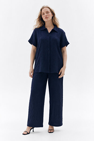 Elisho Premium Textured Muslin Fabric Women's Shirt and Pants Set