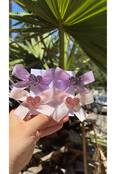 Toka Perisi Mini Love Pink Lilac 4-Piece Children's Set -3Cm Metal Clip