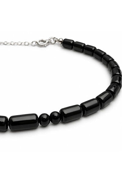 HÜNERTAŞ Oltu Stone Women's Necklace - Simple