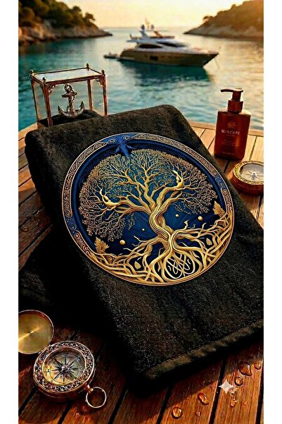 Elmas Dizayn Beach Sports Bath Towel Quick Drying Water Absorbent Sand Resist...