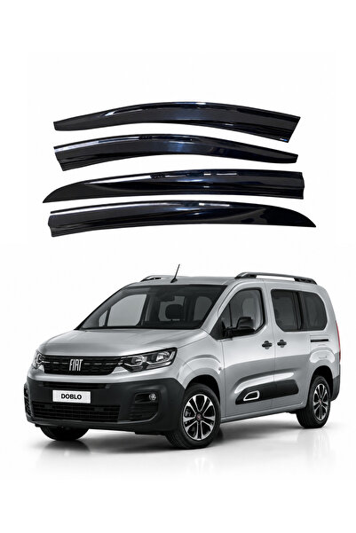 Fiat Doblo 2 Cam Rüzgarlık 4 Parça Set 2010-2023 Arası Tüm Modellere Uyumludur