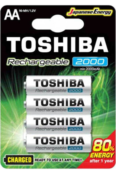Toshiba Επαναφορτιζόμενη Μπαταρία AA Ni-MH 2000mAh 1.2V 4 τεμάχια