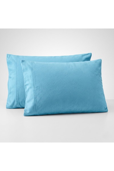%100 Pamuk Flanel Yastık Kılıfı 2'li Set 50x75 cm Yumuşak Kışlık Ağzı Açık Kolay Kullanım
