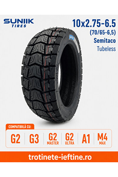 Sunnix Anvelopă scuter 10 x 2.75-6.5 (70/65-6.5) Tubeless SUNIIK – G 2/G 2 Pr...