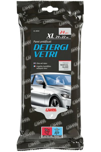 Lampa Μαντηλάκια καθαρισμού τζαμιών αυτοκινήτου 24 τεμάχια Κωδικός: L3841.5